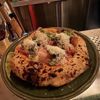 Massara - crudo pizzette pizza - stracciatella, arugula & prosciutto - Italian Near Me - New York, New York Massara - crudo pizzette pizza - stracciatella, arugula & prosciutto - Italian Near Me - New York, New York