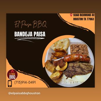 El Paisa Bbq - a plate of food - Barbeque Near Me - Houston, Texas El Paisa Bbq - a plate of food - Barbeque Near Me - Houston, Texas