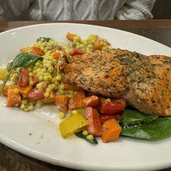 Marketplace Café at Nordstrom - Salmon and couscous - New American Near Me - Arcadia, California