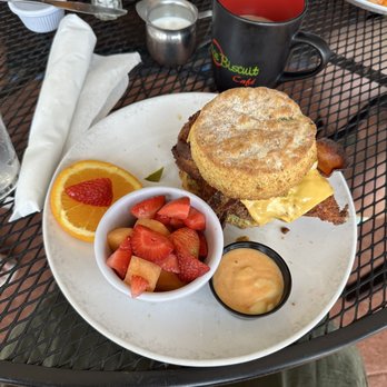 Sage Biscuit Cafe - Downtown - Sage biscuit with chicken. - Breakfast & Brunch Near Me - Bradenton, Florida