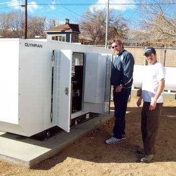 Berger Solar Electric - Indian CreeK CSD well 5 & 6 pump station generator install and a happy inspector - Solar Installation Near Me - Bishop, California