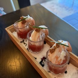 Shrimp cocktail. Minus one. Took the pic one too late lol Shrimp cocktail. Minus one. Took the pic one too late lol