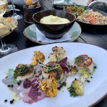 Carmel Valley Ranch - Dinner! Sea scallops and whipped butter potatoes - Hotels Near Me - Carmel, California