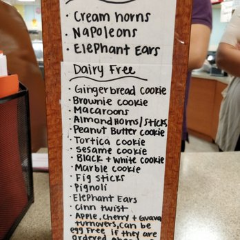 Moreno Bakery - Here's their dairy free list! - Bakeries Near Me - Brandon, Florida Moreno Bakery - Here's their dairy free list! - Bakeries Near Me - Brandon, Florida