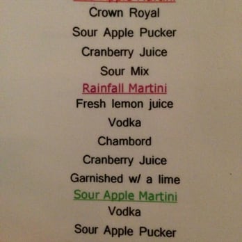 Freddie's Restaurant - Martini List - Italian Near Me - Kure Beach, North Carolina Freddie's Restaurant - Martini List - Italian Near Me - Kure Beach, North Carolina