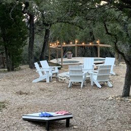Fire pit and hot tub/plunge pool