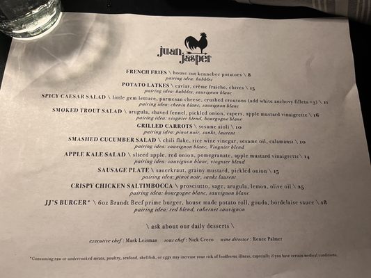 Menu photo 8 Juan Jasper kitchen & Wine San Diego, CA Menu photo 8 Juan Jasper kitchen & Wine San Diego, CA