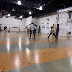 The kids having a chance to practice their skills