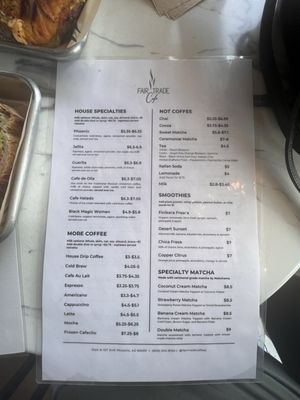 Menu photo 6 Fair Trade Cafe Phoenix, AZ