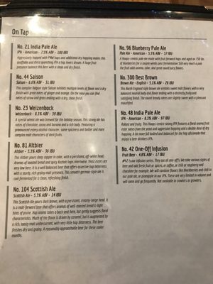 Menu photo 6 Hoops Brewing Duluth, MN