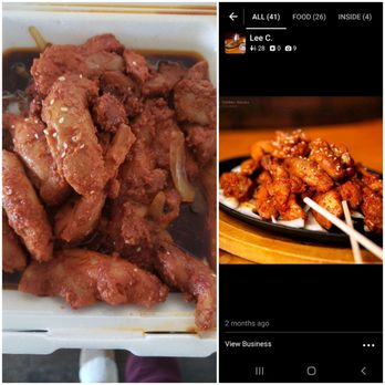 Fu Kung - Professional yelp pic vs what I got - Chinese Near Me - Valdez, Alaska