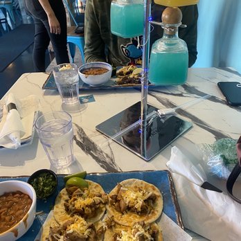 Azul - Tacos and patron tower. - Seafood Near Me - Chicago, Illinois