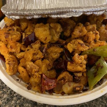 Dumpling House - Spicy crunchy chicken = small pieces of premade chicken nuggets - Szechuan Near Me - Milford, Connecticut Dumpling House - Spicy crunchy chicken = small pieces of premade chicken nuggets - Szechuan Near Me - Milford, Connecticut