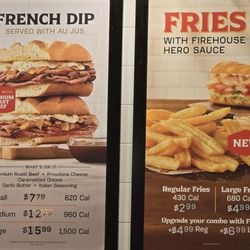 Firehouse Subs - Menu as of 12/28/2025