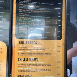 2nd half of the menu 2nd half of the menu