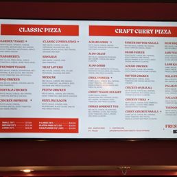 Menu as of 4/11/26