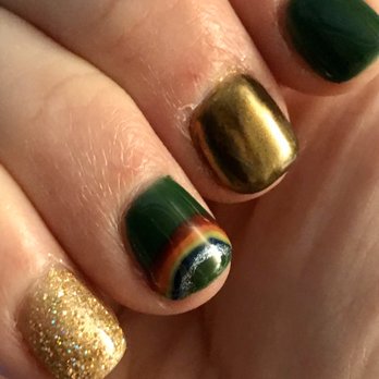 Le Reve Nails & Spa - Close-up of my St Patty's Day nails. - Nail Salons Near Me - Odessa, Florida Le Reve Nails & Spa - Close-up of my St Patty's Day nails. - Nail Salons Near Me - Odessa, Florida
