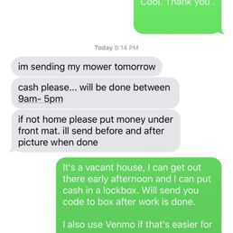 a text message from a customer a text message from a customer