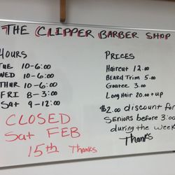 The Clipper Barber Shop - Prices and Hours