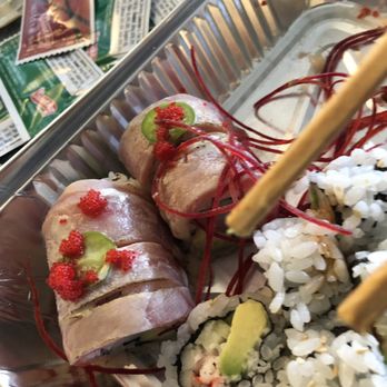 Sashimi Fusion - South beach roll! Not at all as described a a very weird grayish color white fish. - Japanese Near Me - Jacksonville, Florida Sashimi Fusion - South beach roll! Not at all as described a a very weird grayish color white fish. - Japanese Near Me - Jacksonville, Florida