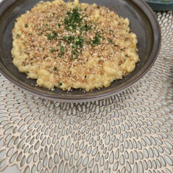 Coarse by Chef Reginald Scott - Mac and cheese... I normally don't like bread crumbs but these were yummy - Smokehouse Near Me - Houston, Texas