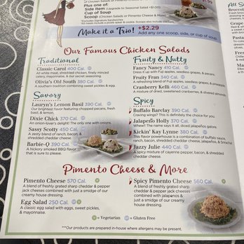 Chicken Salad Chick - Menu - Southern Near Me - Gulfport, Mississippi