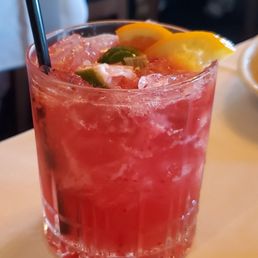 Strawberry Hibiscus Caipirinha Strawberry Hibiscus Caipirinha