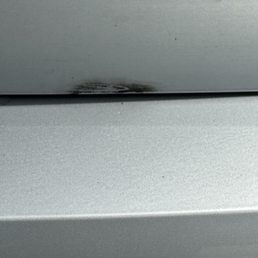 dirt on the exterior trunk which is easily wipeable dirt on the exterior trunk which is easily wipeable