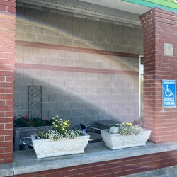 Lois' Natural Marketplace - Wonderful outdoor seating area.