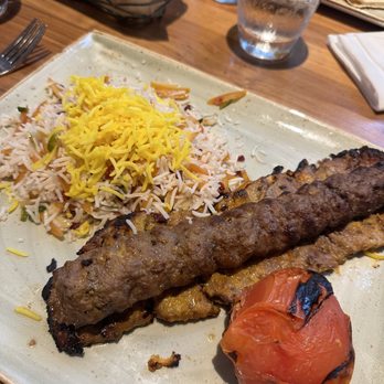 Rumi's Kitchen - Soltani kabob with Shirin rice substitute - Persian/Iranian Near Me - Alpharetta, Georgia Rumi's Kitchen - Soltani kabob with Shirin rice substitute - Persian/Iranian Near Me - Alpharetta, Georgia