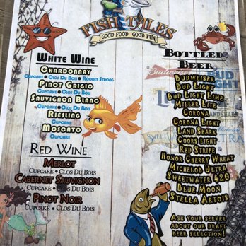 Fish Tales - Drink menu - Seafood Near Me - Richmond Hill, Georgia