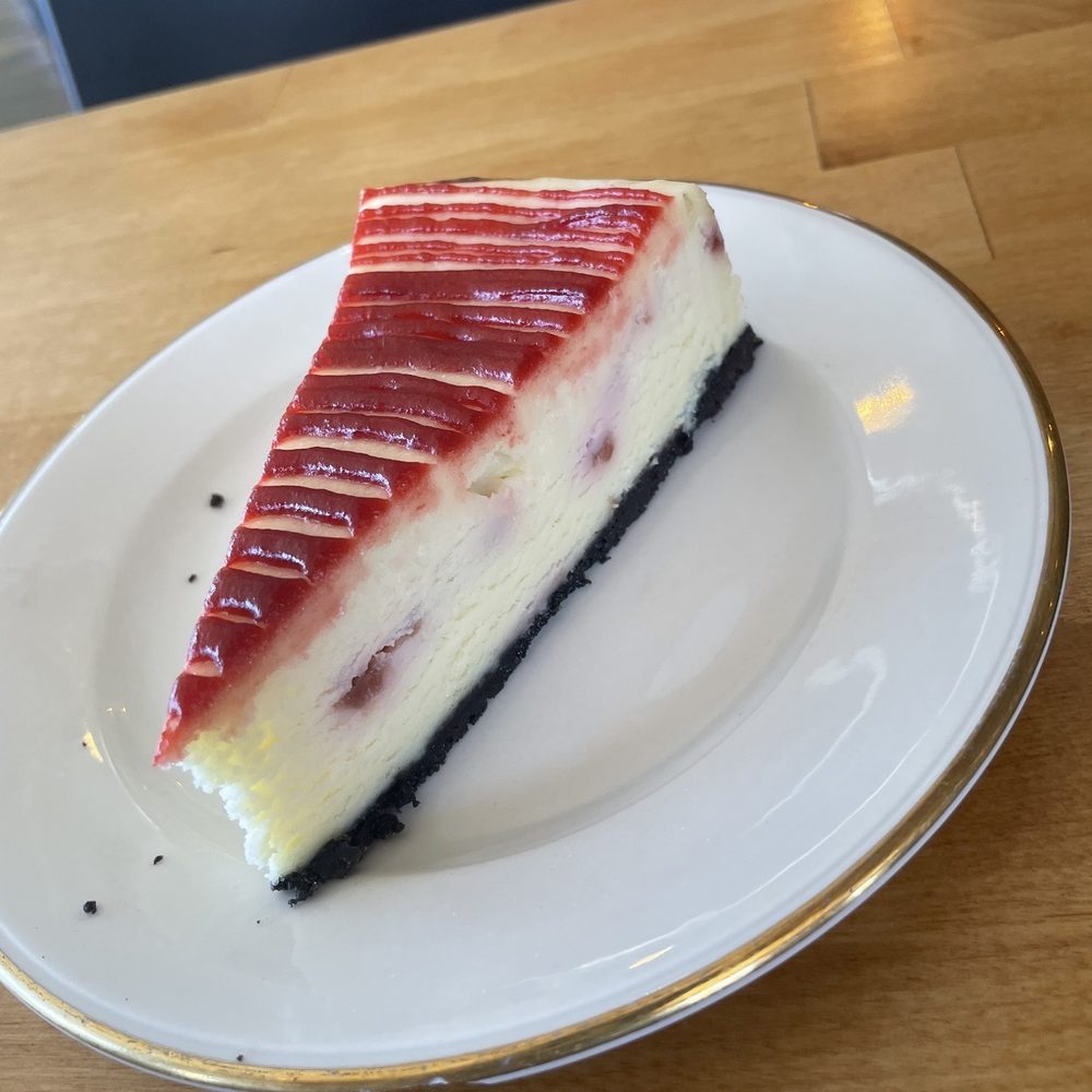 Amighettis - White chocolate raspberry cheesecake... yum - Italian Near Me - Saint Louis, Missouri Amighettis - White chocolate raspberry cheesecake... yum - Italian Near Me - Saint Louis, Missouri