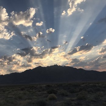 Burning Man - Sunrise along highway 447 on the road to Black Rock City. - Festivals Near Me
