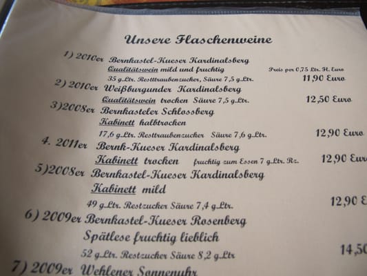 Menu photo 3 Burg Landshut Bernkastel-Kues, RP Menu photo 3 Burg Landshut Bernkastel-Kues, RP
