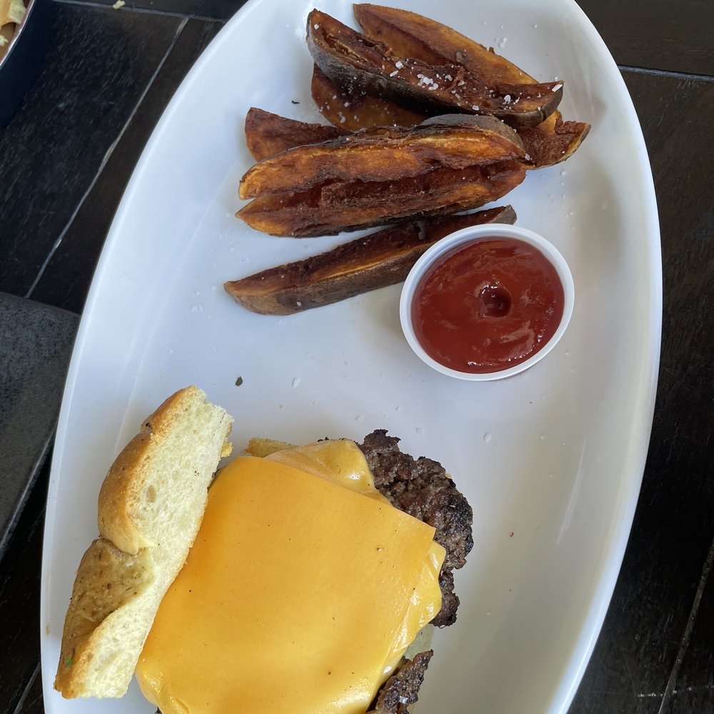 Fork & Hen - My son loved his burger he's weird about the fries though but I liked it - Soul Food Near Me - Sarasota, Florida Fork & Hen - My son loved his burger he's weird about the fries though but I liked it - Soul Food Near Me - Sarasota, Florida