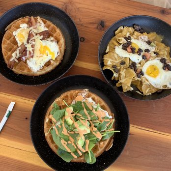 Madrez Cafe - Savory waffle, Tangy waffle, & Chilaquiles - Coffee & Tea Near Me - Flagstaff, Arizona
