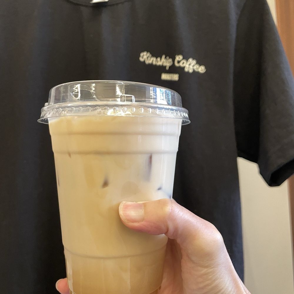 Kinship Coffee - $8 Orange Blossom Latte (1/2 decaf) - Coffee & Tea Near Me - Queens, New York Kinship Coffee - $8 Orange Blossom Latte (1/2 decaf) - Coffee & Tea Near Me - Queens, New York