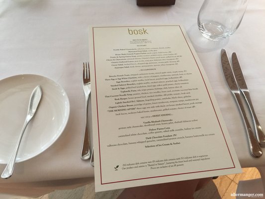 Menu photo 5 Bosk Toronto, ON