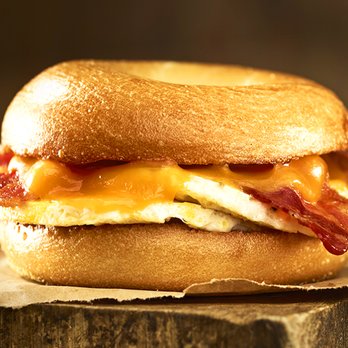 Einstein Bros. Bagels - Bacon & Cheddar Breakfast Egg Sandwich - Breakfast & Brunch Near Me - Lilburn, Georgia