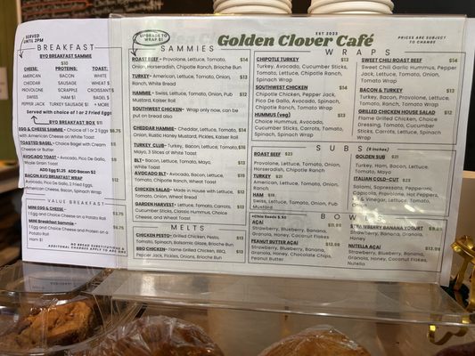 Menu photo 2 Golden Clover Cafe Snow Hill, MD