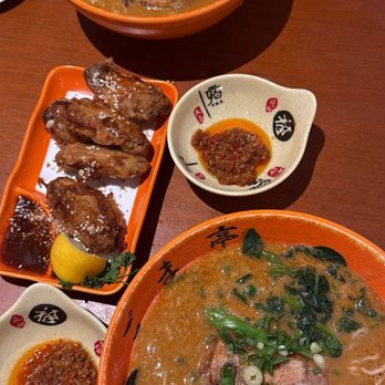 Goma Tei Ramen Ala Moana - Spicy tan tan + chicken wing apps - Ramen Near Me - Honolulu, Hawaii