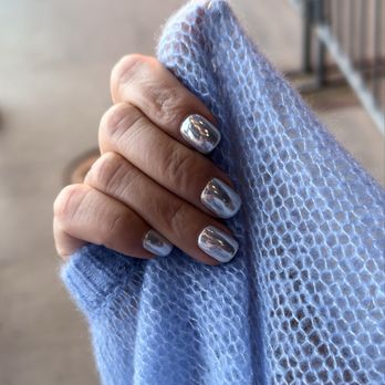Nail One - Icy baby blue CND #49 with chrome - Massage Near Me - New York, New York Nail One - Icy baby blue CND #49 with chrome - Massage Near Me - New York, New York