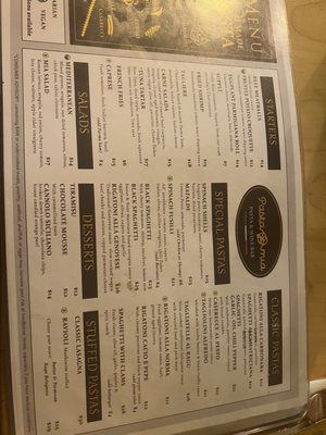 Menu photo 3 Pastamia South Miami, FL