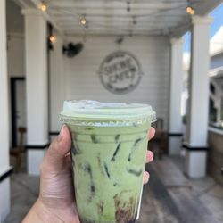 Shore Cafe - Matcha blueberry latte
