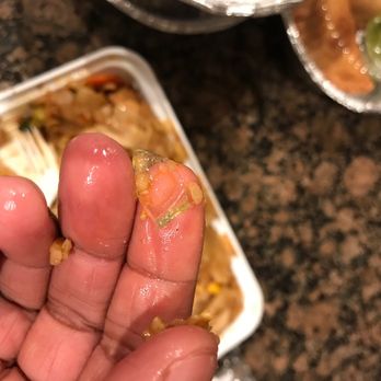 Aura Thai Kitchen - Glass shard in pad kee mao - Thai Near Me - Fort Lee, New Jersey