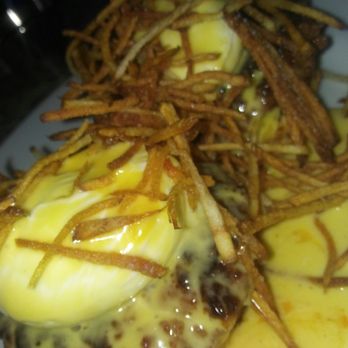 The Taurus - Eggs benedict with chorizo patties - Bars Near Me - Miami, Florida The Taurus - Eggs benedict with chorizo patties - Bars Near Me - Miami, Florida