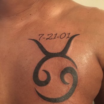 Black Cloud Tattoo Piercing and Supply - Jessi did her thing. Wife and my Zodiac signs together. - Piercing Near Me - Charlotte, North Carolina Black Cloud Tattoo Piercing and Supply - Jessi did her thing. Wife and my Zodiac signs together. - Piercing Near Me - Charlotte, North Carolina