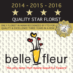 belle fleur - Selected for 4 consecutive years as the best flower shop in South Florida by FTD