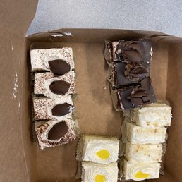 a variety of desserts in a box a variety of desserts in a box