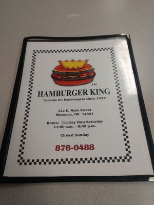 Menu photo 7 Hamburger King Shawnee, OK